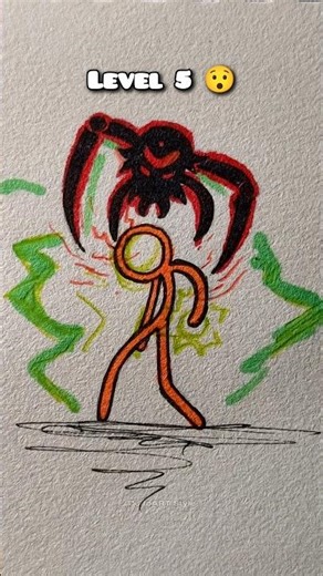 How to Draw Stickman in Different Levels #drawing #howtodraw #stickman #tutorial #fyp #easydraw #art