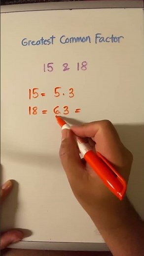 Finding the Greatest Common Factor or GCF Example 2