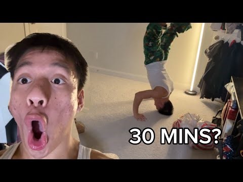 I learned clapping handstand pushups in 30 mins??