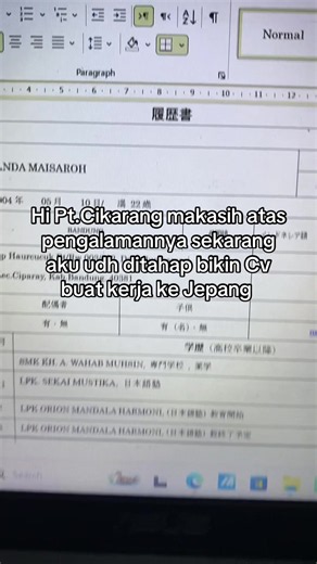 Cara Bikin CV Kerja ke Jepang dari Cikarang: Contoh & Tips Praktis