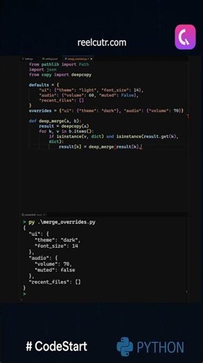 Smart defaults + user overrides 🧩✨