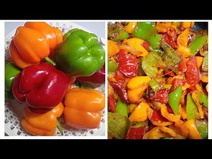 Capsicum Fry Recipe | Kashmiri Style | yellow, Green & Red Capsicum Fry | Suzain's Kitchen