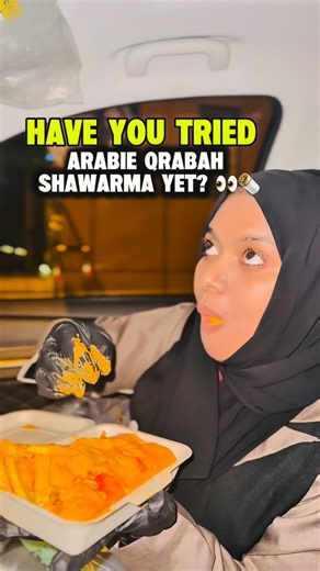 Shawarma night done right 🤍🔥 Tried Arabie Qrabah Shawarma and here’s the honest take: 🌯 Arabic Shawarma (Arabie Qrabah) — Rs. 24 Classic Arabic shawarma with fries & sauce — if you love saucy shawarma, you’ll love this one 👌 🌶️ Dynamite Shawarma — Rs. 13 Decent, but not my top pick. 🧄 Mashrooh Red thoum — Rs. 7 Really good and garlicky, enjoyed it 🤍 Cozy spot with small indoor seating and two Riyadh branches: Rabwah & Izdihar. A nice stop for shawarma lovers #ArabieQrabah #ArabieQrabahSha