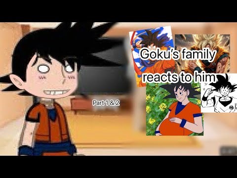 Gokus Family react to him (Part 1&2) 🙀🙀🙀|Gacha DBZ|