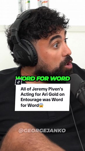 Jeremy Piven's Acting for Ari Gold on Entourage was Word for Word😱 #arigold #entourage #hbo #jeremypiven #georgejanko