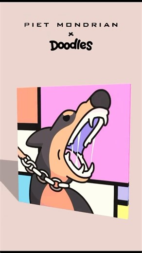 Doodle Dog a piece of digital art history. #Art #VeVe #shorts