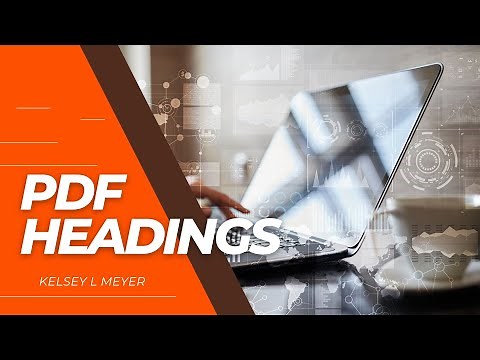 PDF Accessibility - Remediation Basics: Headings