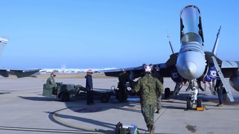 How marine pilots train for close air support missions