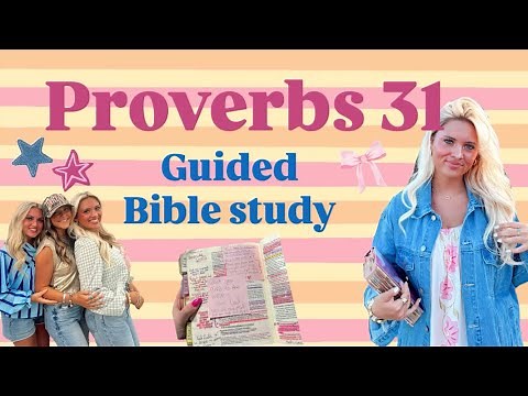 Becoming a Proverbs 31 Woman: learn her to become her! 🎀 (guided bible journaling)
