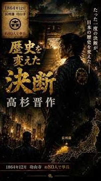 たった一度の決断が日本を変えた。高杉晋作の真実#高杉晋作#奇兵隊#明治維新#幕末#日本史#歴史#歴史ミステリー#歴史好き#教科書が語らない日本史#雑学