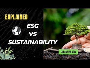 Difference ESG vs Sustainability Explained | #sustainability #esg