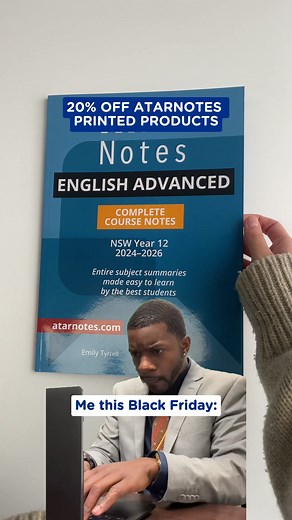 Support your child's academic growth with ATAR Notes Black Friday Sale: 20% OFF all printed materials. 🧠📕 Use code FRI20 at checkout NOW 🔥 Hurry, offer ends 27 Nov! Whether your kid is prepping for upcoming exams or planning ahead for next year, this is the chance! Why Choose ATAR Notes for Your Child? ✅ Written by teachers past elite grads ✅ Over 1,000 materials from course notes, exam guides flashcards ✅ Dedicated to boosting confidence unlocking potential. ➕ And heaps more Gift them the ed