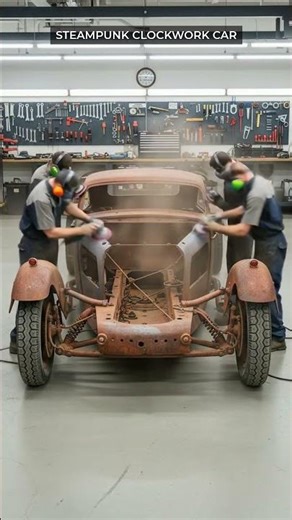 ⚙️ INSANE Steampunk Clockwork Car Build - Morgan 3 Wheeler TRANSFORMATION