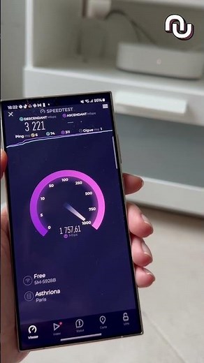 We tested the Wi-Fi 7 of the Freebox Ultra from Free! #shorts