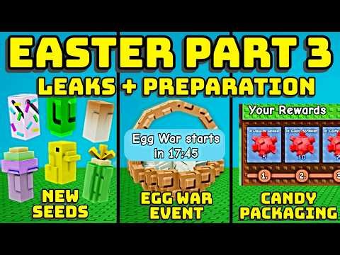 🍬 CANDY PACKAGING, EGG WARS, BUNNY BERRY, AND MORE - NEW LEAKS IN GROW A GARDEN