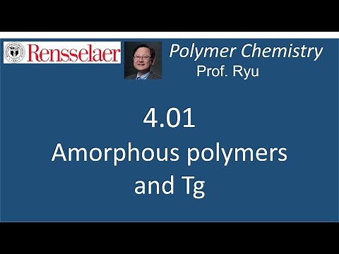 04.01 Amorphous polymers and Tg - overview