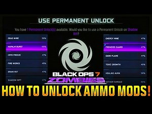 HOW TO *PERMANENTLY* UNLOCK 'AMMO MODS' | BO7 Zombies