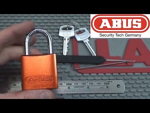 (42) Abus 72/40 Padlock Picked Open and Gutted