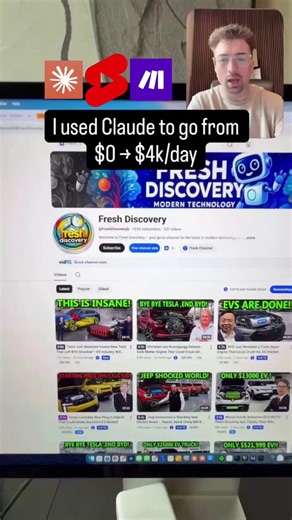 Debunked: This “$4k/day YouTube AI Autopilot with Claude & InVideo” story is pure AI content-farm grift hypeViral post claims some “Alex” went from $0 to $4,000 a day completely passively — no presence required. The magic setup?Claude Opus 4.7 spits out high-converting scripts via JSON.Make glues the whole workflow.InVideo AI auto-generates stock footage, voiceovers & subtitles.YouTube API drops 8 finished clips every evening.$34/month overhead. One script → 3 traffic sources. “Never sleeps. Nev