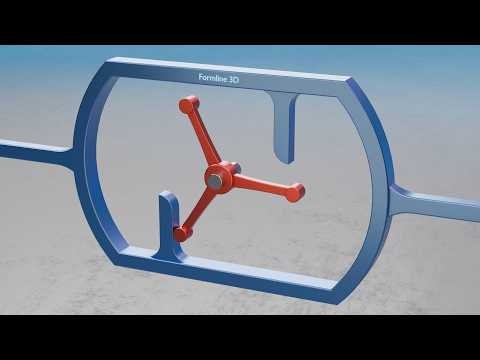 #128 Triple Wiper Shaft Reciprocating Frame – 507 Mechanical Movements 3D Animation