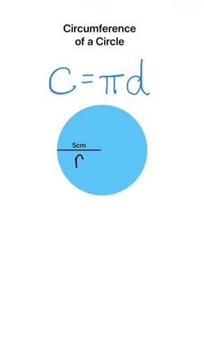 Do you know the difference between the area and circumference of a circle? #mathshorts #fyp
