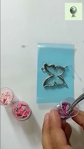 Butterfly Resin Keychain DIY ✨ | Easy & Aesthetic Resin Art Tutorial