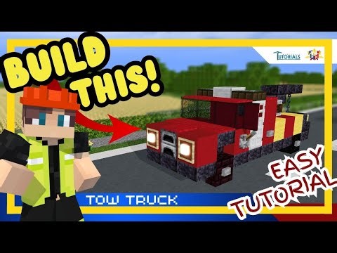 How to Build a Truck in Minecraft Tow Truck 🚗 | Easy Tutorial for Kids | Crafter Ph
