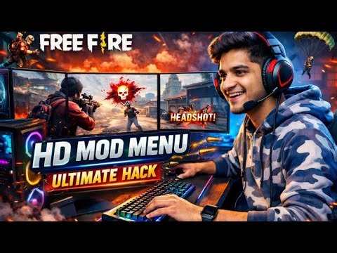 HG-CHEATS | HD MOD MENU LIVE 🔴 Free Fire Headshot Gameplay | Panel Test Live