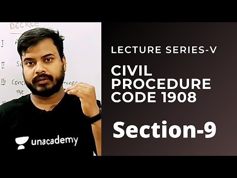 Civil Procedure Code Lecture Series | Section-9 Of CPC | Live Class On UNACADEMY |