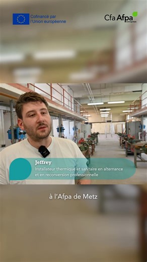 🔧 Découvrez le parcours de Jeffrey ! Il vous partage son expérience au sein de la formation Plombier Chauffagiste à l’Afpa de Metz : son choix, son apprentissage et son évolution. 🎥 Un témoignage inspirant à ne pas manquer ! 👉 Retrouvez la vidéo complète de son témoignage juste ici : https://www.youtube.com/watch?v=gfSpNUu-_xE ℹ️ Pour en savoir plus, rendez-vous sur https://www.afpa.fr/ . | Afpa Saint-Dizier