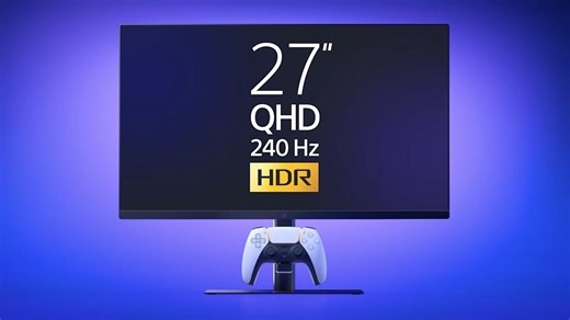 Sony made an official 240Hz PlayStation monitor with a built-in DualSense charging hook