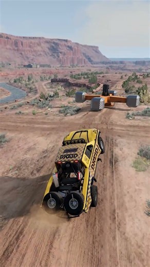 Cars jumped off cliffs