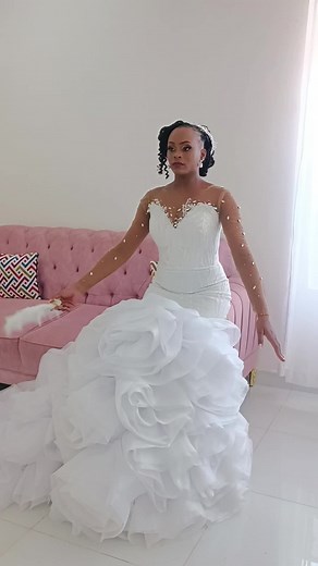 Elegant Bridal Gown Showcase with Intricate Details