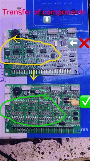 1.5kva function card replacement #repair #solarsystem #inverter #pcb #modified #fyp #electricity #hybridsolarinverter