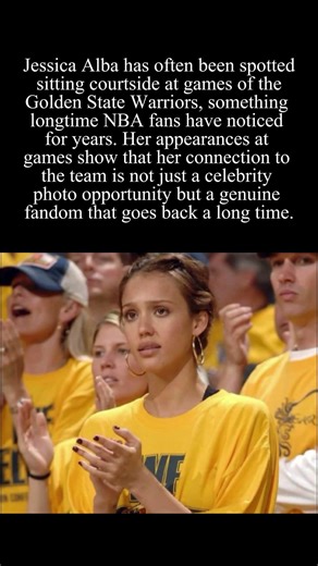 Jessica Alba proves she's a true Warriors fan #JessicaAlba #GoldenStateWarriors #NBA