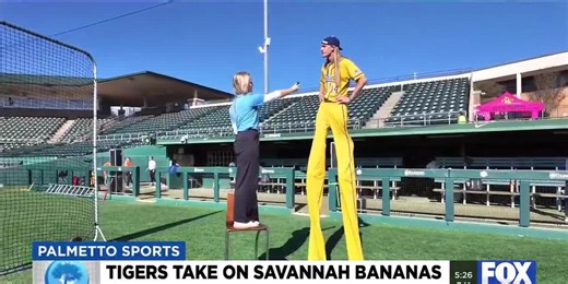 Savannah Bananas, Clemson Baseball parade through fans at historic rematch