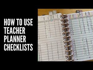 Setup your checklists for attendance and grades