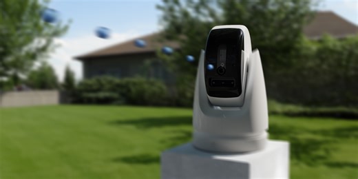 Paintball Shooting Security Camera Targets & Fires Pellets