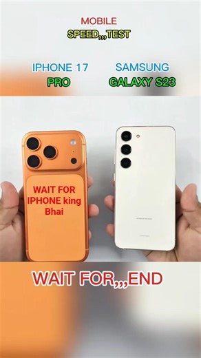 😱😱😱IPHONE 17PRO VS SAMSUNG GALAXY S23 SPEED TEST VIDEO #shorts