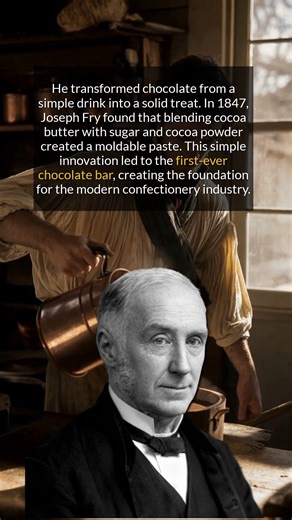 Meet the man who invented the very first chocolate bar in 1847. | The History Archives