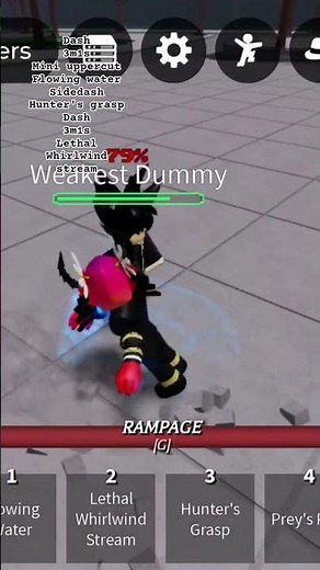 hero hunter combo for beginners #tsb #comboes #roblox