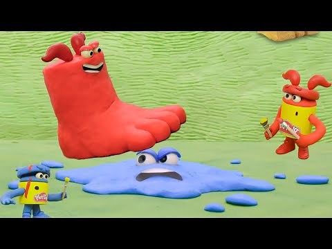 Play Doh Videos | Red and Blue Shape Shifting Battle! | Play-Doh Official