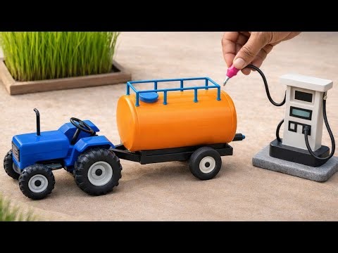 Mini Tractor + Petrol Pump 🚜⛽ | Amazing Real Working Farming Machine Project