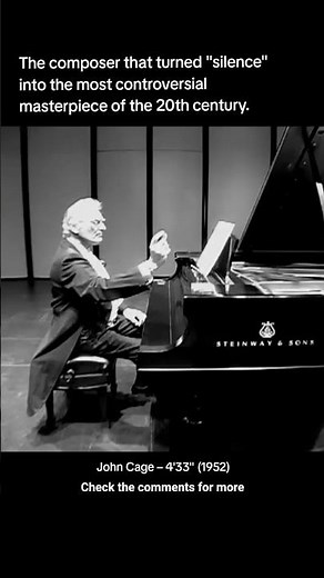 John Cage - 4'33" #music #musichistory #experimentalmusic #ambient #ambientmusic