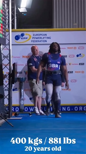 Nonso Chinye deadlifts 400kg at 120kg and 20yo | ProRaw Powerlifting