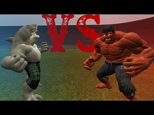 Hulk VS King Shark - Crazy Battle, Epic Sandbox [GMOD]