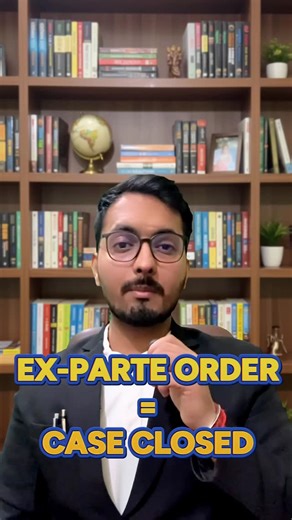 Adv . Harshiv Maan | What is Ex-Parte Order ? What to do ? #advocates #law #reels #viral #trending | Instagram