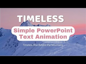 Simple PowerPoint Text Animation | Tutorial