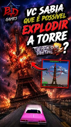 Did you know you could destroy the Tower in Twisted Metal 2? #retrogaming #twistedmetal2