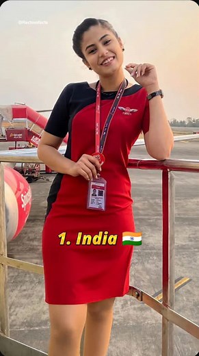 Top 10 Air Hostess Uniform 🥋 of Different Countries #shots #XKHAN #airhostess | XOSS Facts